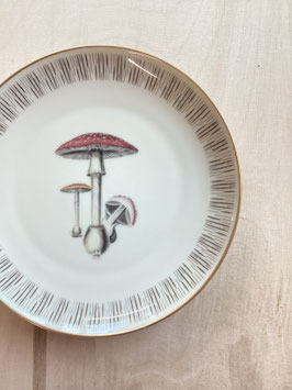 Desserteller Pilz