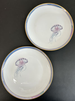 2er Set Quallen Desserteller