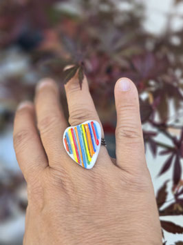 Bague "les audacieuses" - coeur en couleur