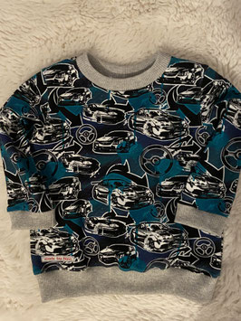 Kinder Langarm Shirt Rennauto Größe 86/92