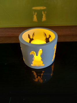 Ostern - Teelichthalter mit Häschen