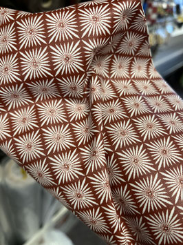 Beschichtete Baumwolle Rosette rost-rot