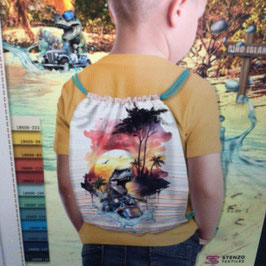 Canvas-Panel für Kinder-Rucksack Dino