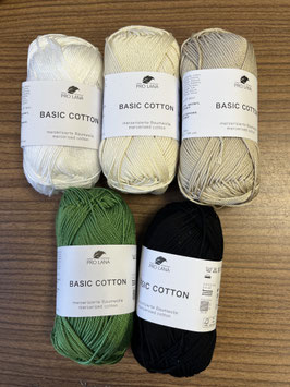 Pro Lana Häkelgarn " Basic Cotton " 50g  uni