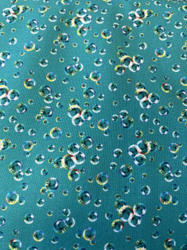 Baumwoll -Patchworkstoff Wasser Blubberblasen