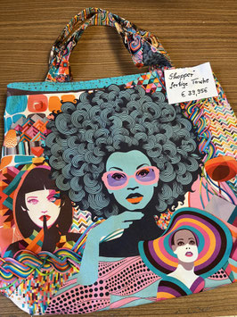 Stenzo Canvas- Shopper fertig genäht Retro 23027