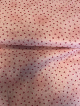 Patchworkstoff rose` mel. Sternchen