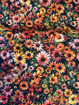 Patchworkstoff Herbst-Blumen