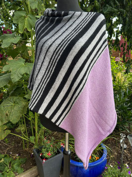 ME-TIME Strickset Leuchtturm-Poncho mit Flausch 4-fädig 1225m