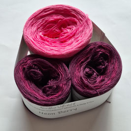 NEON BERRY Strickpaket Leuchtturm-Minituch