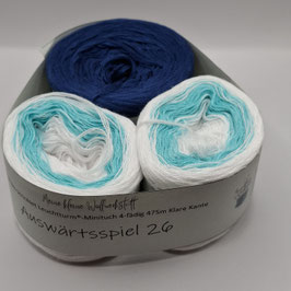 Auswärtsspiel 26 Strickpaket Leuchtturm-Minituch 4-fädig 475m -SALE-