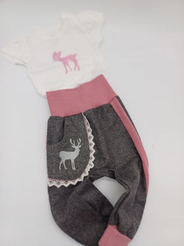 lodenhose mädchen mit hirsch 68/74