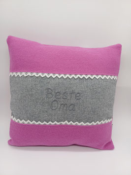 Beste oma grau rosa/flieder