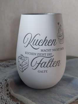 Windlicht Kuchen macht nicht dick...