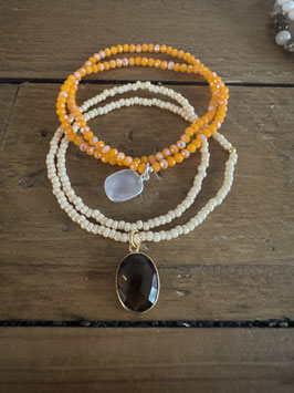 Set orange/Rauchquarz