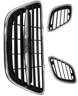 Grilleinsätze 3 fach Bj. 2002 - 2006 Saab 9.5 YS3E
