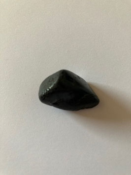 Turmalin schwarz - Schörl, Trommelstein, 27 x 16 mm