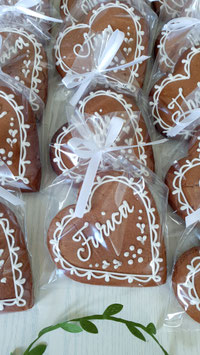 Lebkuchenherzen personalisiert