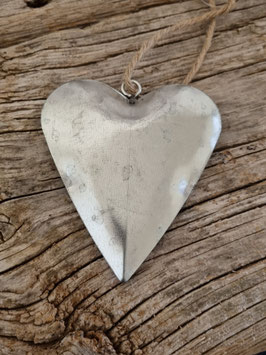 Herz Anhänger Silber Zink glänzend Art.3856