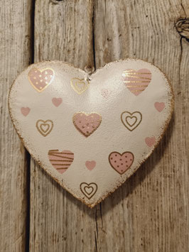 Herz Anhänger Creme-Rosa Art.3969