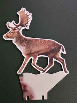 Aufkleber Damhirsch links für die Keilershoot PRO, 10 Stück