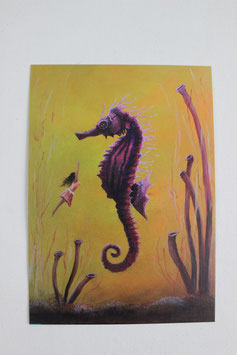 Postkarte "Seepferd"