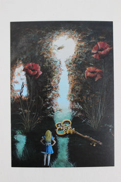 Postkarte "Alice im Wunderland"