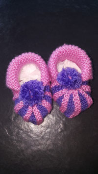 Baby-Finkli 'Ballerina' Rosa/Violette (Nr. 7)