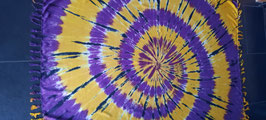 Sarong (9) Viollet/gelb/schwarz