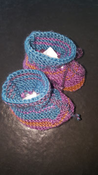 Baby-Finkli Olive/Violette (Nr. 16)