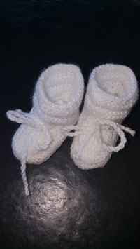 Baby-Finkli 'Stiefelchen' Weiss (Nr. 6)
