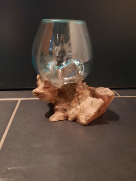 Glas auf Wurzelstock (Gamal Wood) XS 8