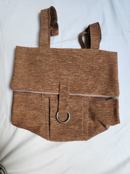 Kork Rucksack braun mit zusätzlicher Aussenfach