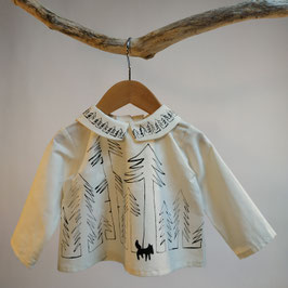 Blouse BIO 'sapins' pour enfant 0 à 4 ans