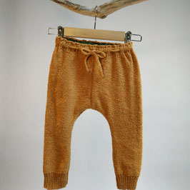 Pantalon 'moutarde' jersey envers RECYCLÉ pour enfant 0 à 4 ans