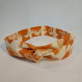 Head-band BIO 'orange' avec fil de fer