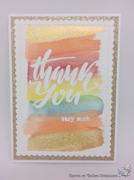 Carte Remerciements - Sparkle Thank You