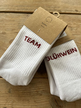 Eulenschnitt Socken Team Glühwein