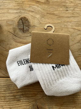 Eulenschnitt Baby Socken Mini