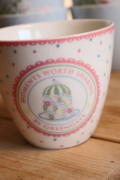 Greengate Latte cup Tenna white