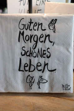 edition Gute Geister Servietten " Guten Morgen Schönes Leben"