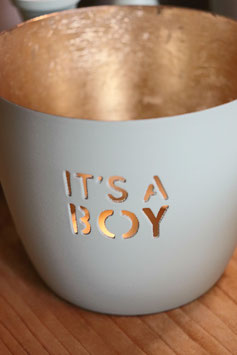 Giftcompany Windlicht " It`s a Boy "