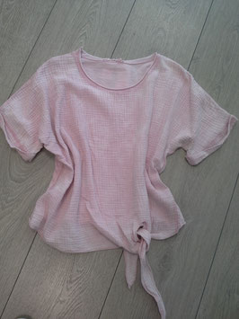 **NEU** Bluse rosa, hinten T-Shirt Stoff