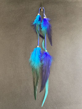 Plume double bleus