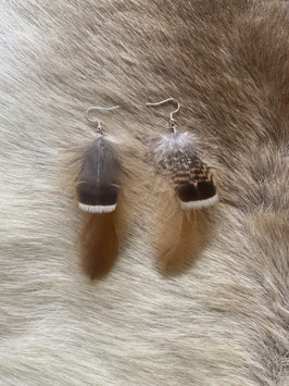 Paire de boucles marron 5
