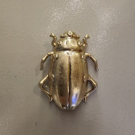 BROCHE SCARABEE GOUD