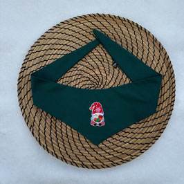 Weihnachtstücherl zum Binden  -  "Wichtel grün" Einzelstück 34-42cm NEU