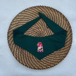 Weihnachtstücherl zum Binden  -  "Wichtel grün" Einzelstück 34-42cm NEU