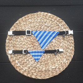 Dreieckstuch Hundehalsband "blau-weiss"