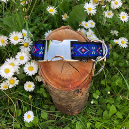 Hundehalsband "Indian Summer blau"